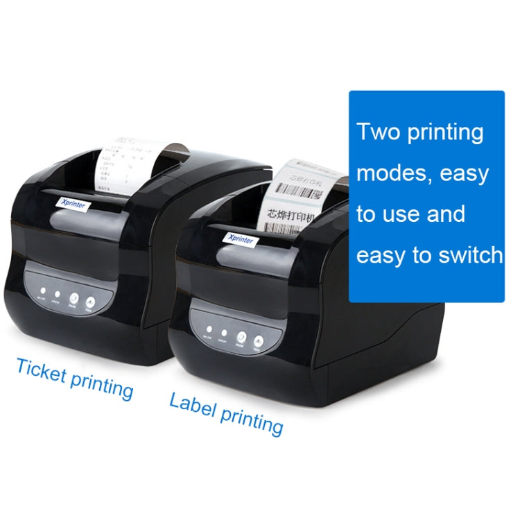 Xprinter XP-365B 80mm Thermal Label Printer Clothing Tag Supermarket Barcode Printer, Plug: UK Plug(Bluetooth Version) - Printer by Xprinter | Online Shopping South Africa | PMC Jewellery | Buy Now Pay Later Mobicred