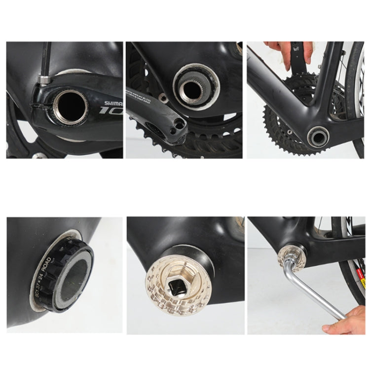 WEST BIKING YP0719253 5 in 1 44MM Bicycle Bottom Brackets Repair Tool(Silver) - Maintenance tools by WEST BIKING | Online Shopping South Africa | PMc TechLife | Buy Now Pay Later Mobicred