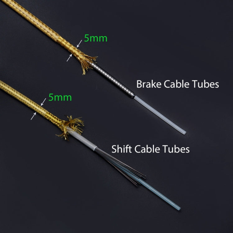 TRLREQ ZH209 Mountain Road Car Bicycle 5mm Braided Tube, Style: 3m Variable Speed(Golden) - Bicycle Brake Parts by PMc TechLife | Online Shopping South Africa | PMc TechLife | Buy Now Pay Later Mobicred
