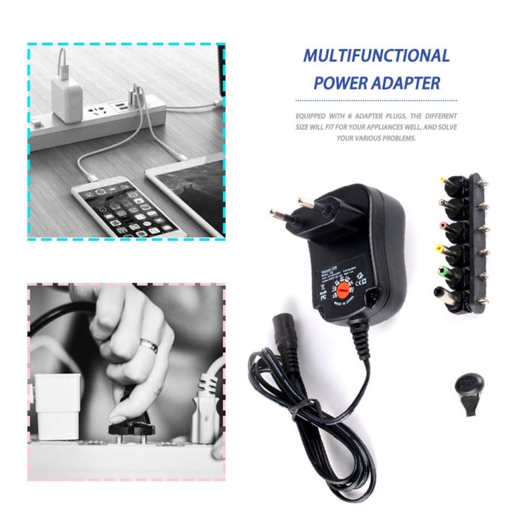 C5 3-12V 12W Adjustable Voltage Regulated Switch Power Supply Power Adapter Multifunction Charger With DC Tips(EU Plug) - AC Adapers by PMC TechLife | Online Shopping South Africa | PMC TechLife | Buy Now Pay Later Mobicred