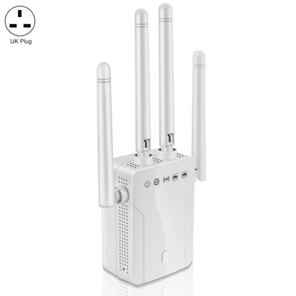 M-95B 300M Repeater WiFi Booster Wireless Signal Expansion Amplifier(White - UK Plug) - Broadband Amplifiers by PMC Jewellery | Online Shopping South Africa | PMC Jewellery | Buy Now Pay Later Mobicred