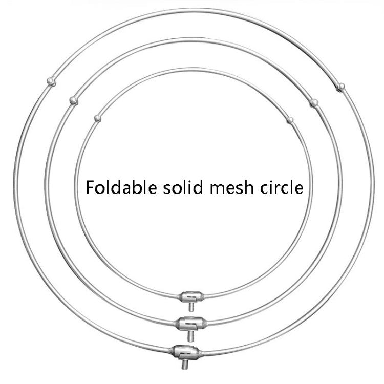 Foldable Stainless Steel Dip Net Head Fishing Net, Specification: Solid 45cm Big Mesh - Fishing Net by PMc TechLife | Online Shopping South Africa | PMc TechLife | Buy Now Pay Later Mobicred