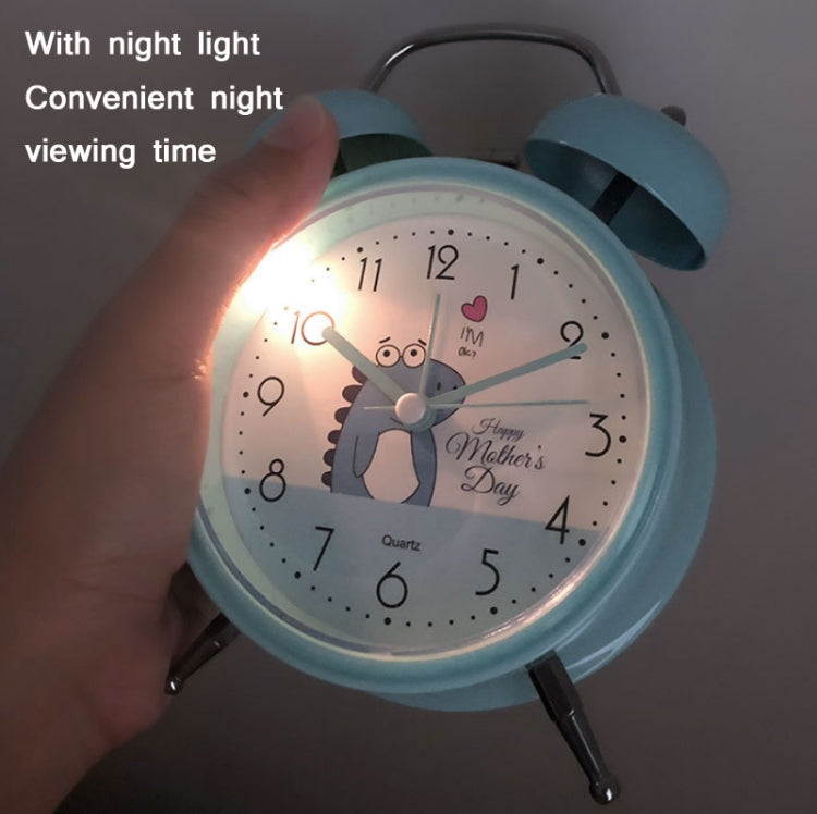 Student Cute Style Bell Alarm Clock Bedside Mute Clock With Light Specification��� Y36 4 Inch (Green) - Alarm Clocks by PMc TechLife | Online Shopping South Africa | PMc TechLife | Buy Now Pay Later Mobicred