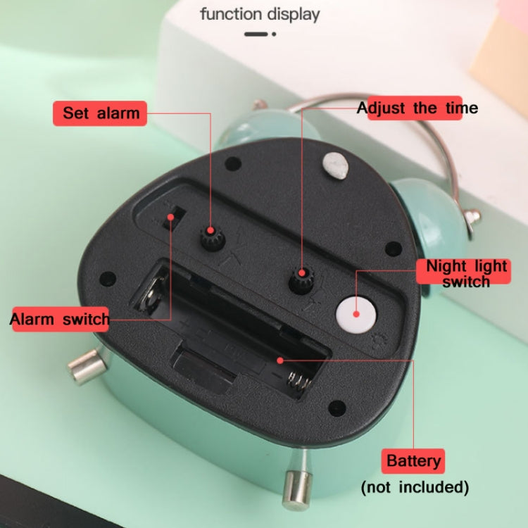 Student Metal Retro Digital Alarm Clock With Light(Black) - Alarm Clocks by PMc TechLife | Online Shopping South Africa | PMc TechLife | Buy Now Pay Later Mobicred