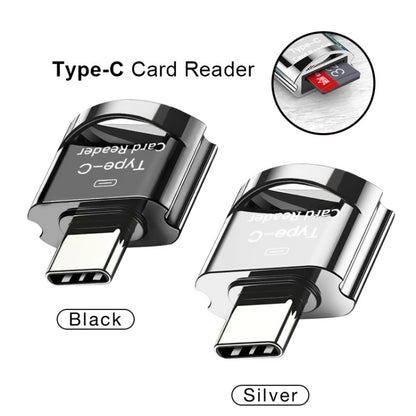 C10 TYPE-C Interface Mobile Phone Memory Card, Capacity: 128GB(Silver Gray) - Micro SD Card by PMC Jewellery | Online Shopping South Africa | PMC Jewellery