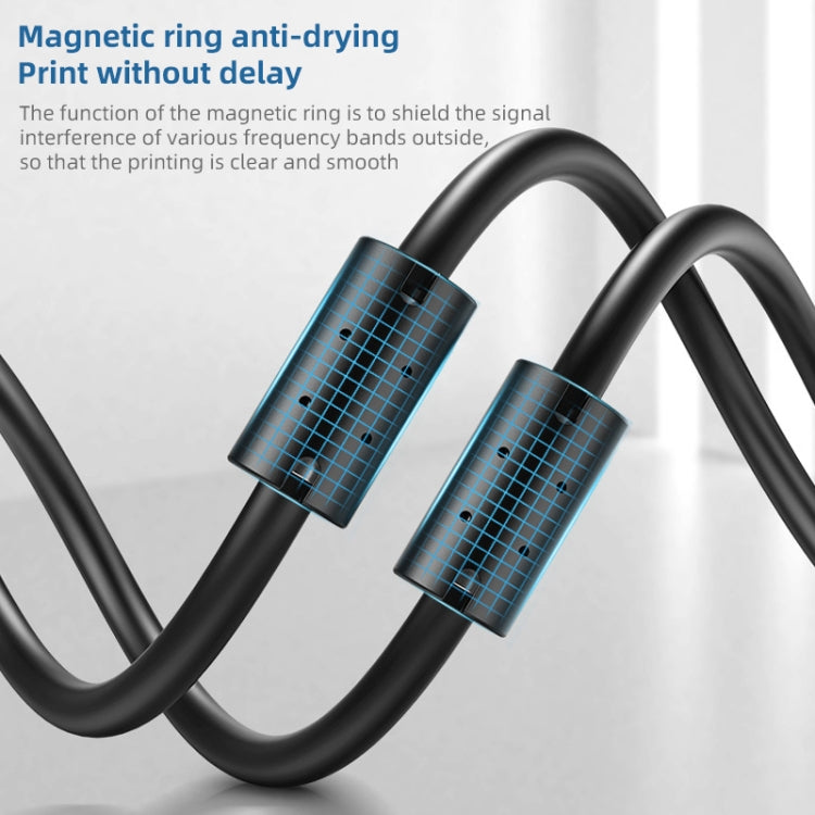 3 PCS Jasoz USB Printing Data Cable Oxygen-Free Copper Core, Cable Length: 8m - USB Cable by PMC Jewellery | Online Shopping South Africa | PMC Jewellery | Buy Now Pay Later Mobicred