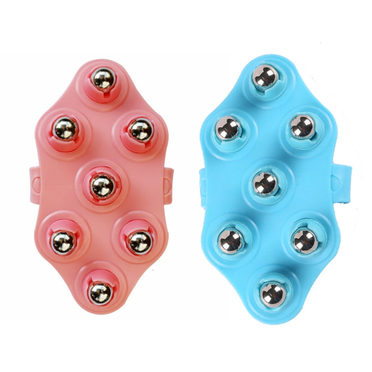 Seven-ball Massager Multifunctional Five-element Meridian Brush Lymphatic Dredging Roller-ball Massager, Shape: Ordinary Blue - free shipping - PMC TechLife - Order now!