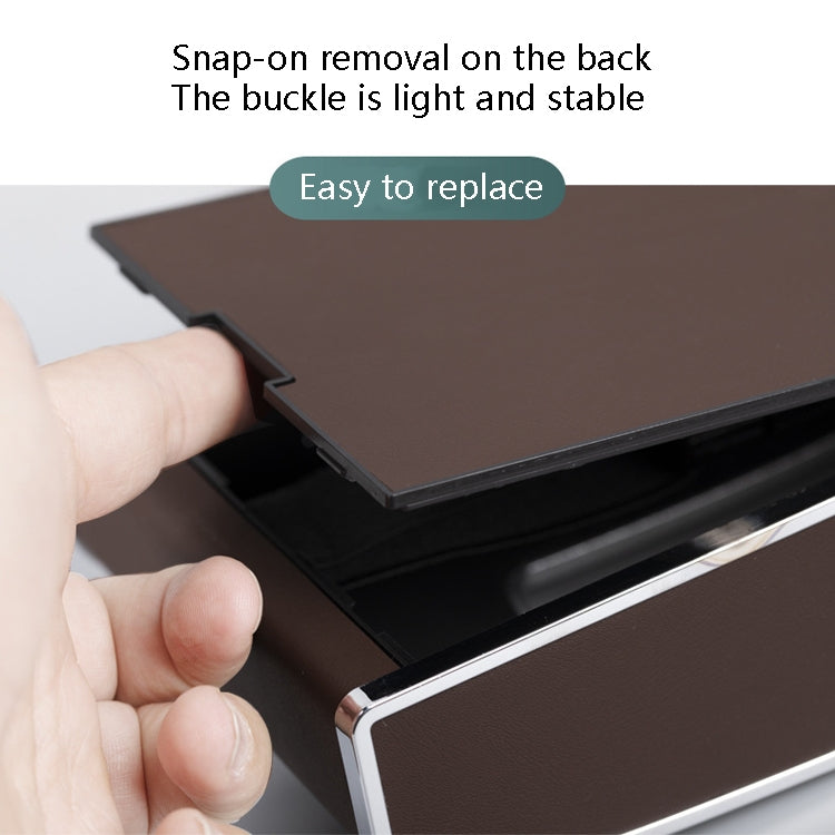 Car Clock Tissue Box Multi-Function Vehicle Instrument Table Paper Towel Box, Style: Clock+Parking Card (Agate) - Tissue Boxes by PMC TechLife | Online Shopping South Africa | PMC TechLife | Buy Now Pay Later Mobicred