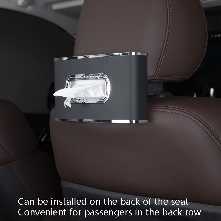 Car Clock Tissue Box Multi-Function Vehicle Instrument Table Paper Towel Box, Style: With Clock (Black) - Tissue Boxes by PMC TechLife | Online Shopping South Africa | PMC TechLife | Buy Now Pay Later Mobicred