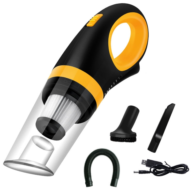 Car Vacuum Cleaner Wireless USB Charging High Power Small Handheld Vacuum Cleaner(Black Yellow) - Vacuum Cleaner by PMC Jewellery | Online Shopping South Africa | PMC Jewellery | Buy Now Pay Later Mobicred