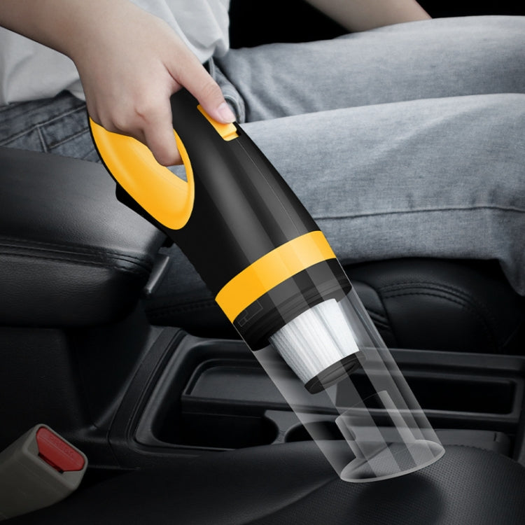 Car Vacuum Cleaner Wireless USB Charging High Power Small Handheld Vacuum Cleaner(Black Yellow) - Vacuum Cleaner by PMC Jewellery | Online Shopping South Africa | PMC Jewellery | Buy Now Pay Later Mobicred