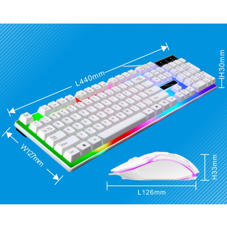 ZGB G21B Colorful Glow USB Wired Keyboard Mouse Set(Black) - Wired Keyboard by ZGB | Online Shopping South Africa | PMC Jewellery | Buy Now Pay Later Mobicred