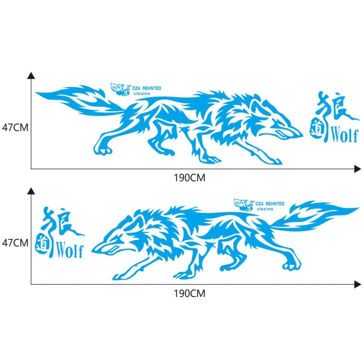 D-70 Wolf Totem Car Stickers Car Personality Modified Car Stickers(Blue) - Decorative Sticker by PMC TechLife | Online Shopping South Africa | PMC TechLife | Buy Now Pay Later Mobicred