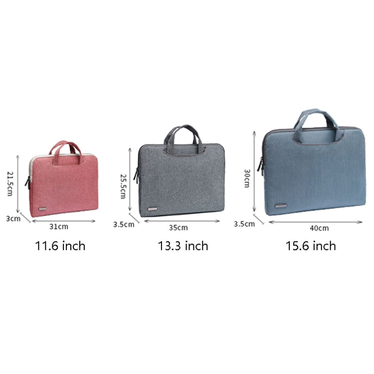 LiSEN LS-116 Simple Laptop Bag Business Laptop Liner Bag, Size: 11.6 inch(Snowflake Nylon Light Red) - Other by LiSEN | Online Shopping South Africa | PMC Jewellery | Buy Now Pay Later Mobicred