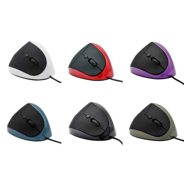 JSY-05 6 Keys Wired Vertical Mouse Ergonomics Brace Optical Mouse(White) - Wired Mice by PMC TechLife | Online Shopping South Africa | PMC TechLife | Buy Now Pay Later Mobicred