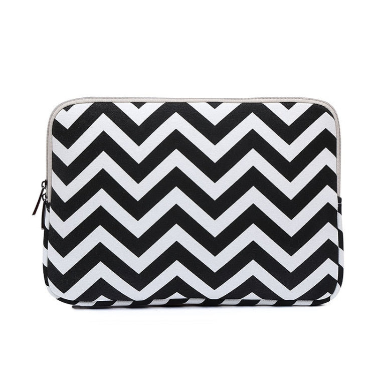 LiSEN LS-525 Wavy Pattern Notebook Liner Bag, Size: 10 inches(Black) - 10 - 11 inch by LiSEN | Online Shopping South Africa | PMC TechLife | Buy Now Pay Later Mobicred