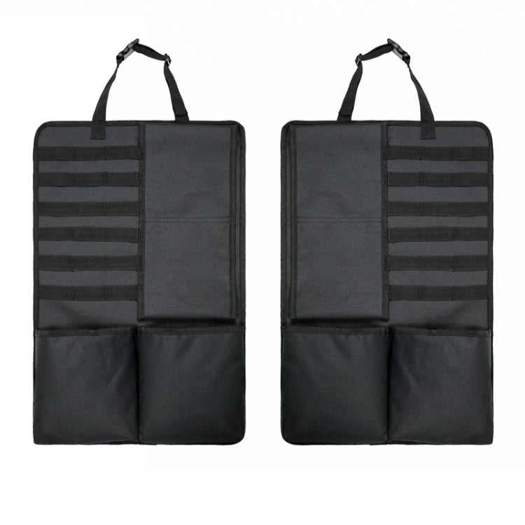 2 PCS Car Seat Back Hanging Bag Oxford Cloth Storage Bag(Black) - Seat Accessories by PMC Jewellery | Online Shopping South Africa | PMC Jewellery | Buy Now Pay Later Mobicred