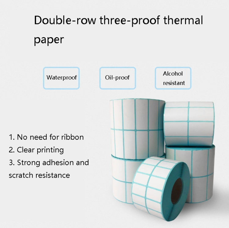 Sc5030 Double-Row Three-Proof Thermal Paper Waterproof Barcode Sticker, Size: 50 x 20  mm (5000 Pieces) - Printer Accessories by PMC TechLife | Online Shopping South Africa | PMC TechLife | Buy Now Pay Later Mobicred