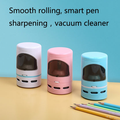 XCQ-01 Multifunctional Desktop Vacuum Cleaner with Pencil Sharpener Function(Pink) - Mini Vacuum Cleaner by PMC Jewellery | Online Shopping South Africa | PMC Jewellery | Buy Now Pay Later Mobicred