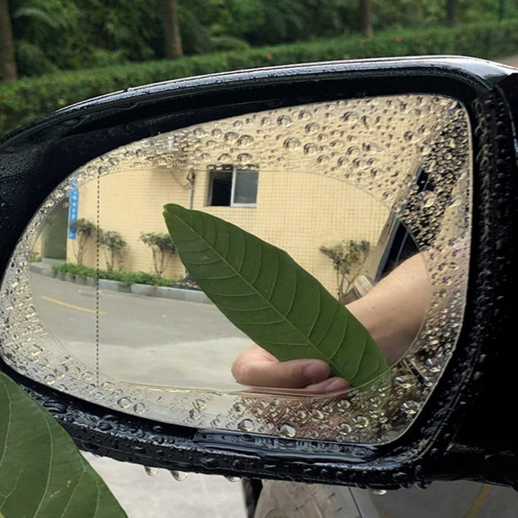 2pcs /Set Rainproof Anti-Fog And Anti-Reflective Film For Car Rearview Mirror Round 80mm(Transparent) - Auto Film by PMC Jewellery | Online Shopping South Africa | PMC Jewellery | Buy Now Pay Later Mobicred