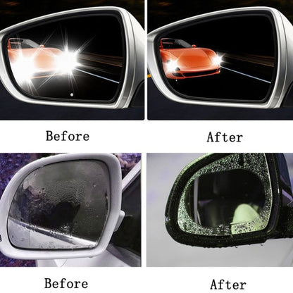 2pcs /Set Rainproof Anti-Fog And Anti-Reflective Film For Car Rearview Mirror Ellipse 100X145mm(Transparent) - Auto Film by PMC Jewellery | Online Shopping South Africa | PMC Jewellery | Buy Now Pay Later Mobicred