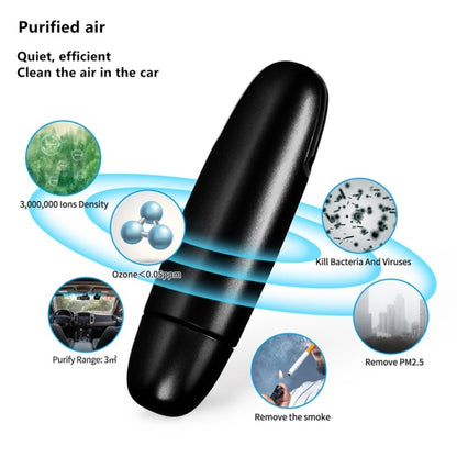 EP204 Portable USB Car Negative Ion Air Purifier(Black) - Air Purifier by PMC Jewellery | Online Shopping South Africa | PMC Jewellery | Buy Now Pay Later Mobicred