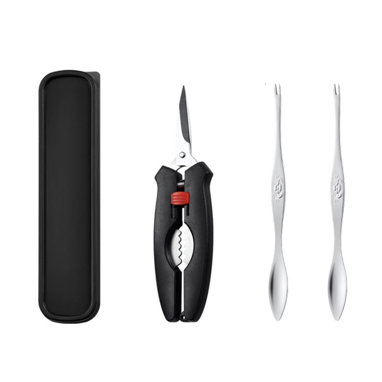 Crab Tool 304 Stainless Steel Crab Fork Crab Scissors Crab Needle,Style: 2 Fork 1 Knife 1 Box - Gadgets by PMC TechLife | Online Shopping South Africa | PMC TechLife | Buy Now Pay Later Mobicred