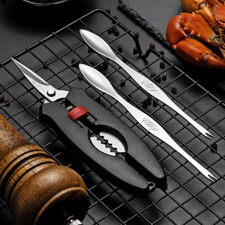 Crab Tool 304 Stainless Steel Crab Fork Crab Scissors Crab Needle,Style: 2 Fork 1 Knife 1 Box - Gadgets by PMC TechLife | Online Shopping South Africa | PMC TechLife | Buy Now Pay Later Mobicred