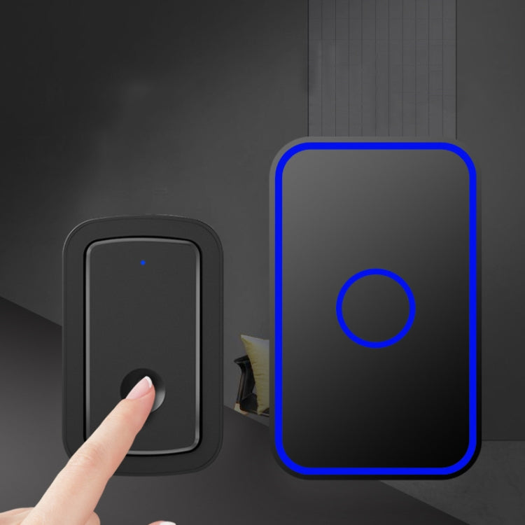 CACAZI A19 1 For 4 Wireless Music Doorbell without Battery, Plug:UK Plug(Black) - Wireless Doorbell by CACAZI | Online Shopping South Africa | PMC Jewellery