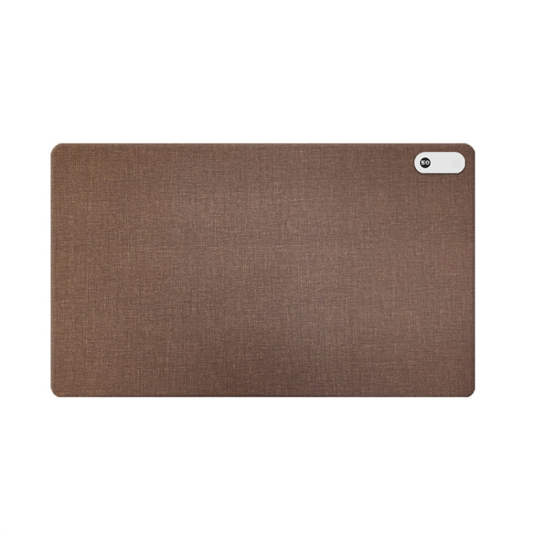 Intelligent Digital Display Timing Heating Mouse Pad Office Desktop Electric Heating Mat, CN Plug, Style:Brown 60x36cm - Mouse Pads by PMC Jewellery | Online Shopping South Africa | PMC Jewellery | Buy Now Pay Later Mobicred