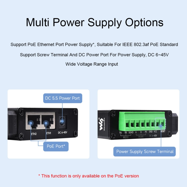 Waveshare RS232 RS485 To RJ45 Ethernet Serial Server, Spec: RS232 RS485 TO ETH (B) - Other Accessories by Waveshare | Online Shopping South Africa | PMC TechLife | Buy Now Pay Later Mobicred