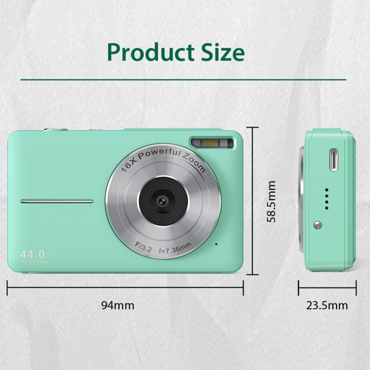 DC403L-AF 2.4-Inch 16X Zoom HD Digital Camera Mini Children Photography Camera UK Plug(Green+32G) - Children Cameras by PMC Jewellery | Online Shopping South Africa | PMC Jewellery | Buy Now Pay Later Mobicred