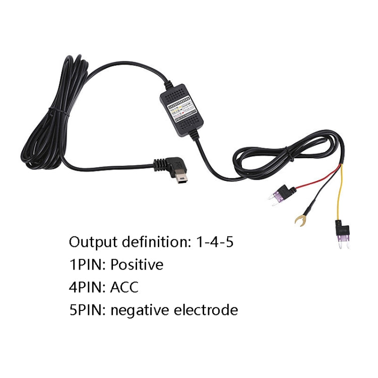 H516 Recording Step-down Line Shrinkage Video Car Charger Line Parking Monitoring Three-Core Power Cord, Model: With Fuse(Micro Straight) - Cables & Connectors by PMC Jewellery | Online Shopping South Africa | PMC Jewellery | Buy Now Pay Later Mobicred