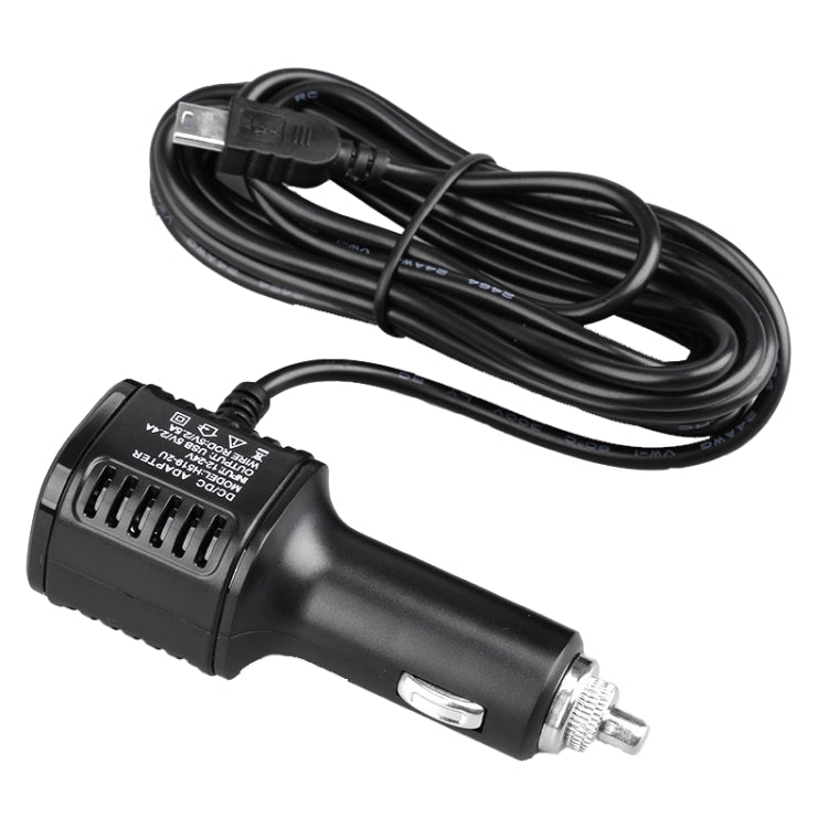 H519 Car Charger Driving Recorder Power Cord Dual USB With Display Charging Line, Specification: Mini Right Elbow - Cigar Socket by PMC Jewellery | Online Shopping South Africa | PMC Jewellery | Buy Now Pay Later Mobicred