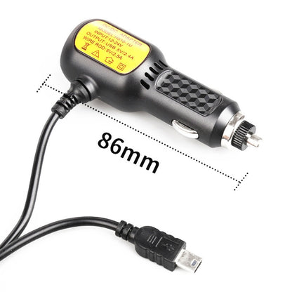 2 PCS H515 Car Charger Driving Recorder Power Cord Navigation With USB Port Cigarette Lighter Vehicle Charging Wire, Specification: Line 2.5A+USB 2.4A(Mini Straight) - Cigar Socket by PMC Jewellery | Online Shopping South Africa | PMC Jewellery | Buy Now Pay Later Mobicred