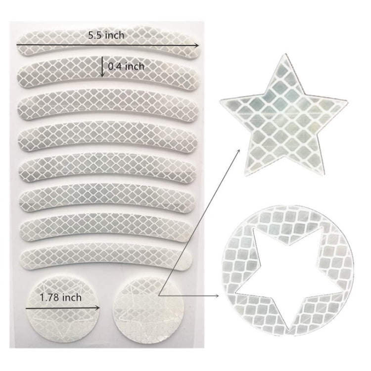 Bicycle Honeycomb Reflective Sticker Night Reflective Logo Grid Stripe Warning Strip(Blue) - Decorative Accessories by PMC TechLife | Online Shopping South Africa | PMC TechLife | Buy Now Pay Later Mobicred