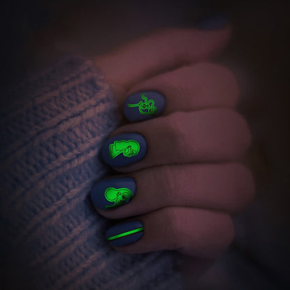 10 PCS Waterproof Sweat Proof Environmental Luminous DIY Nail Stickers(SN-144) - Nail Stickers by PMC Jewellery | Online Shopping South Africa | PMC Jewellery | Buy Now Pay Later Mobicred