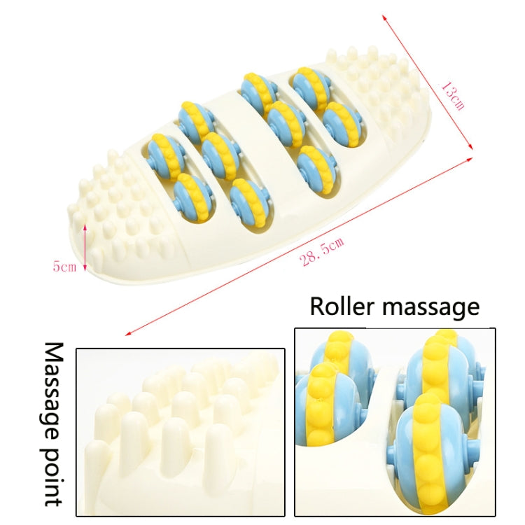 666 Household Stimulating And Kneading Foot Acupuncture Point Roller Type Foot Massager(White) - free shipping - PMC TechLife - Order now!