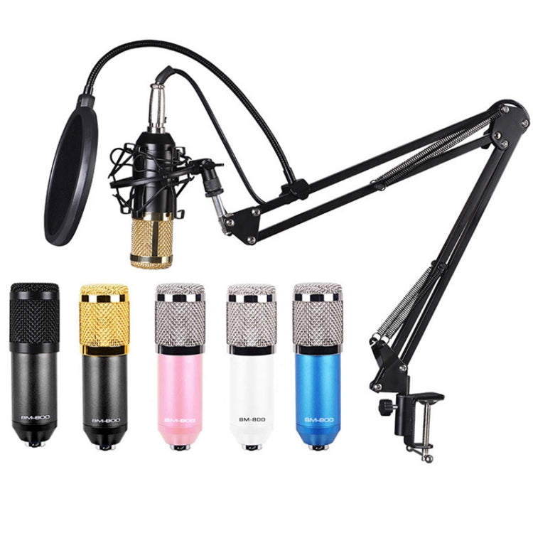 BM800 Condenser Microphone Set With USB Sound Card(Black And Black Net) - Microphone by PMC Jewellery | Online Shopping South Africa | PMC Jewellery | Buy Now Pay Later Mobicred