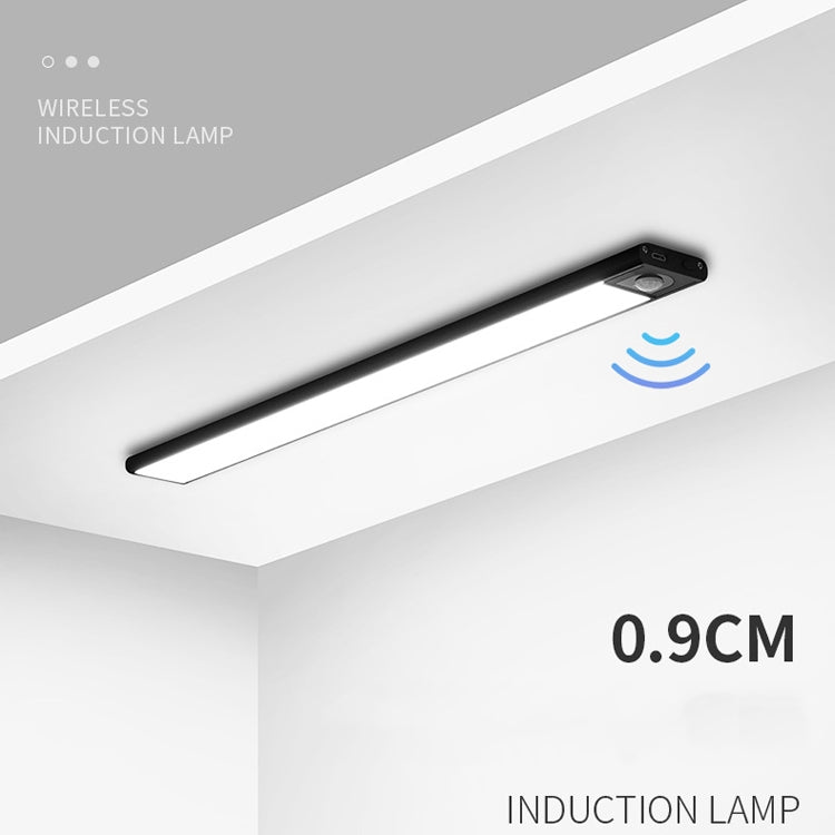 Intelligent Automatic Human Body Induction Wireless LED Lamp 40cm(Black + White Light) - Sensor LED Lights by PMC TechLife | Online Shopping South Africa | PMC TechLife | Buy Now Pay Later Mobicred