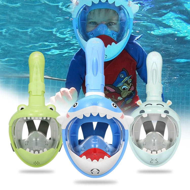 Cartoon Kids Full Dry Diving Mask Swimming Anti-Fog Snorkeling Mask, Size: XS(Dinosaur) - Diving Mask by PMC Jewellery | Online Shopping South Africa | PMC Jewellery | Buy Now Pay Later Mobicred