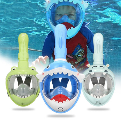 Cartoon Kids Full Dry Diving Mask Swimming Anti-Fog Snorkeling Mask, Size: XS(Dinosaur) - Diving Mask by PMC Jewellery | Online Shopping South Africa | PMC Jewellery | Buy Now Pay Later Mobicred