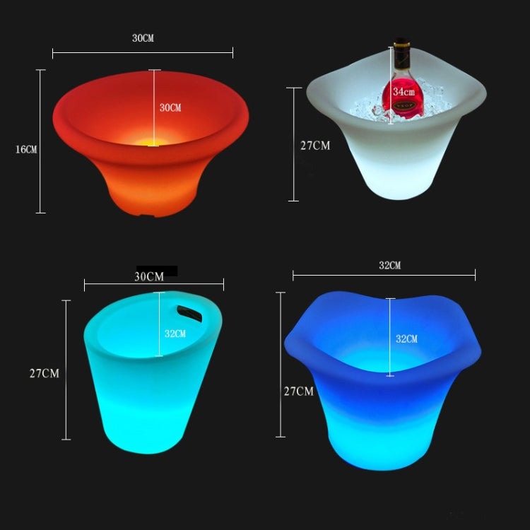 ES-IC014 Waterproof LED Luminous Ice Bucket For Bars, US Plug, Size: 27x27x30cm - Novelty Lighting by PMC TechLife | Online Shopping South Africa | PMC TechLife | Buy Now Pay Later Mobicred