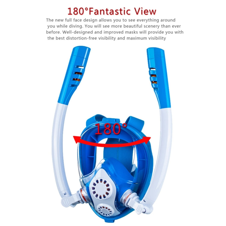 Kids Double Tube Full Dry Silicone Diving  Snorkeling Mask Swimming Glasses, Size: XS(White Yellow) - Diving Mask by PMC Jewellery | Online Shopping South Africa | PMC Jewellery | Buy Now Pay Later Mobicred