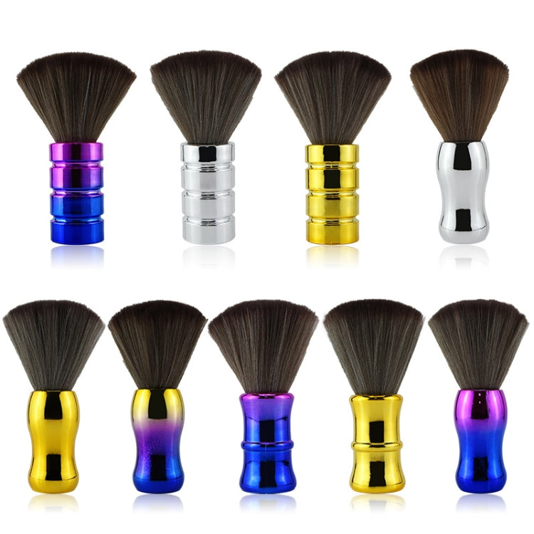 Electroplating Broken Hair Brush Haircut Neck Cleaning Brush(Four-section Gradient Purple) - free shipping - PMC TechLife - Order now!