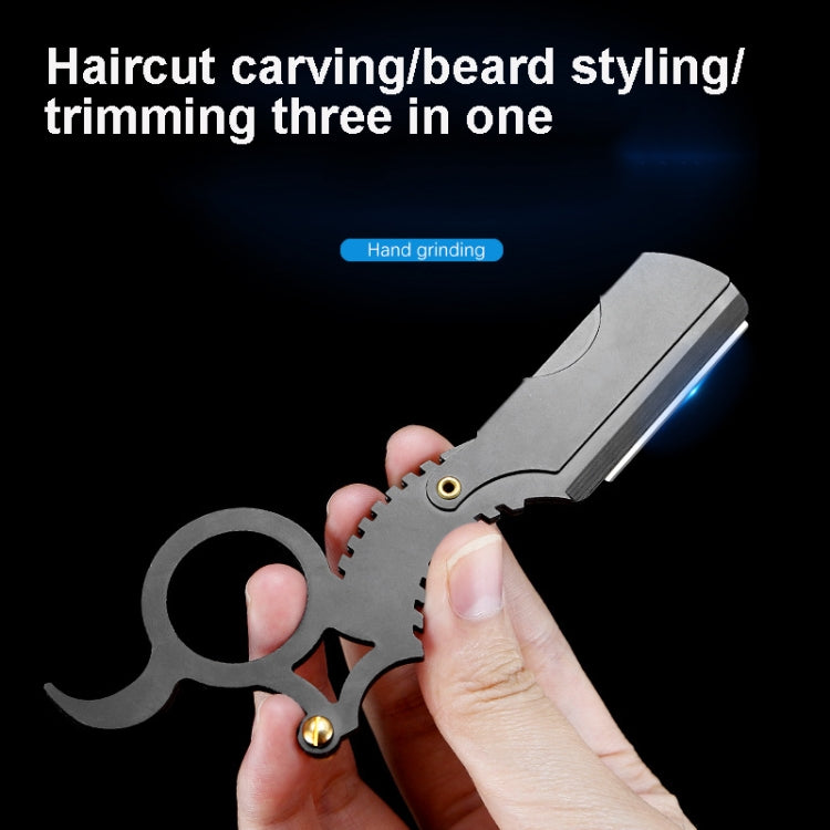 Manual Men Stainless Steel Ring Razor Without Blade(Black) - Manual Razor by PMC TechLife | Online Shopping South Africa | PMC TechLife | Buy Now Pay Later Mobicred