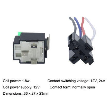 5 Sets JD2912 4 Pin Car Relay With Fuse, Rated voltage: 12V - Relays by PMC Jewellery | Online Shopping South Africa | PMC Jewellery | Buy Now Pay Later Mobicred