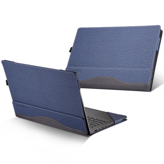 13.9 inch PU Leather Laptop Protective Cover For Lenovo Yoga 5 Pro / Yoga 910(Blue) - Other by PMC Jewellery | Online Shopping South Africa | PMC Jewellery | Buy Now Pay Later Mobicred