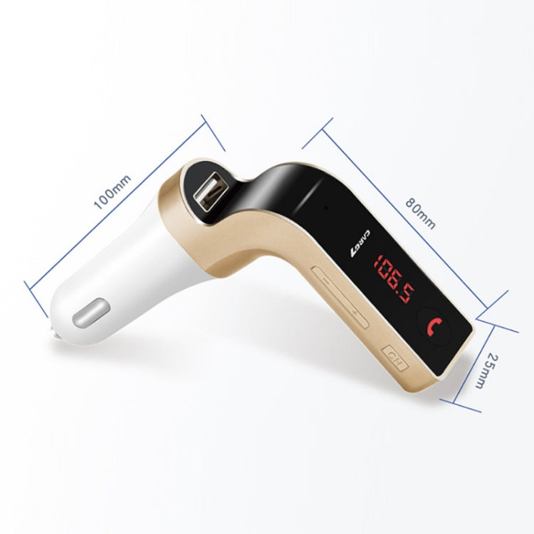 G7 Car Hands-Free Bluetooth FM Player MP3(Rose Gold) - Bluetooth Car Kits by PMC TechLife | Online Shopping South Africa | PMC TechLife | Buy Now Pay Later Mobicred