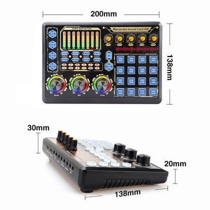 GAX-X8 Live Microphone Equipment Sound Card - USB Sound by PMC Jewellery | Online Shopping South Africa | PMC Jewellery | Buy Now Pay Later Mobicred